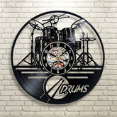 Best Gift for Drummer Band Vinyl Wall Clock