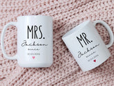 Gulleiâ„?Mr and Mrs Matching Anniversary Coffee Mugs