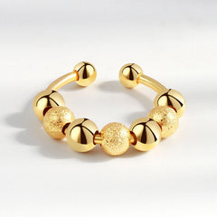 Spinner Beads Fidget Ring for Her