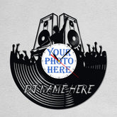 Custom Photo DJ Lp Record Wall Clock