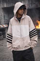 DRIP STRIPES JACKET BEIGE