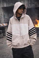 DRIP STRIPES JACKET BEIGE