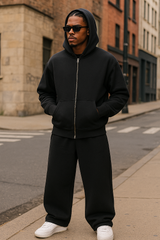 Pantalone tuta baggy nero