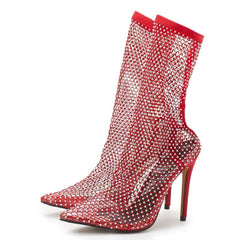 crystal web heel