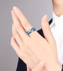 Engraved Unique Mens Marriage NFC Ring