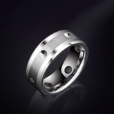 Spiked Tungsten Self Defense Ring - Men's Wedding Band