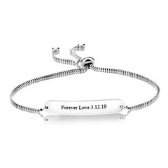 Engraved Bracelet Birthday Gift for Girlfriend