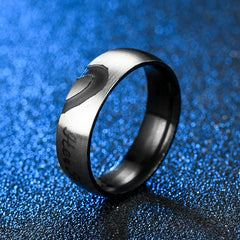 His Queen Her King Matching Couple Rings Set