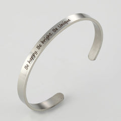 Inspirational Cuff Bracelet Gift for Him or Her