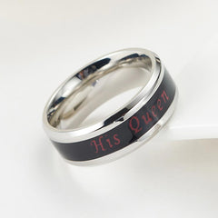 Her King His Queen Couple Wedding Bands