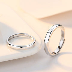 Custom Engravable Simple Matching Wedding Bands for Two
