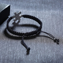 Puzzle Piece Custom Engraved Bracelet