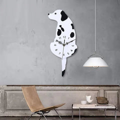 Hanging Dog Tail Silent Pendulum Wall Clock â€?Playful Canine Design