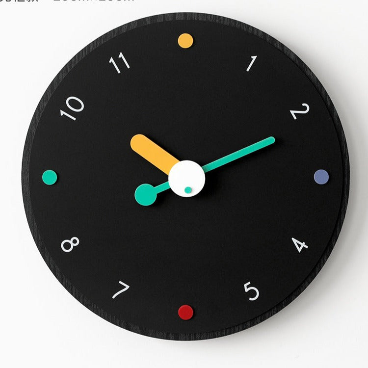 Artistic Minimalist Silent Wall Decorative Clock (12")
