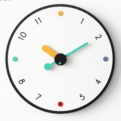 Artistic Minimalist Silent Wall Decorative Clock (12")