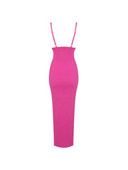 Maya Bandage Slit Midi Dress