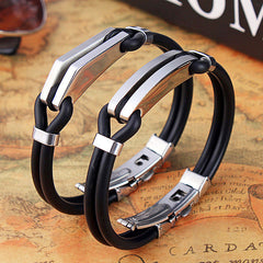 Engraved Couple Relationship Bracelets Set