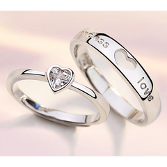 Endless Love Marriage Rings for Couple (Adjustable Size)