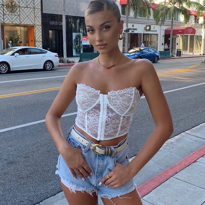 Women's Corset Crop Top