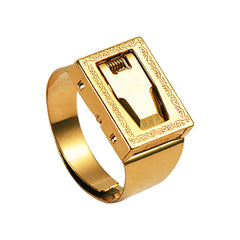 Gulleiâ„?Mens Hidden Blade Ring - Stainless Steel Self Defense EDC