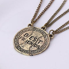 BFF Necklaces Set for 3 â€?Anti-Allergic, Never-Fade Alloy