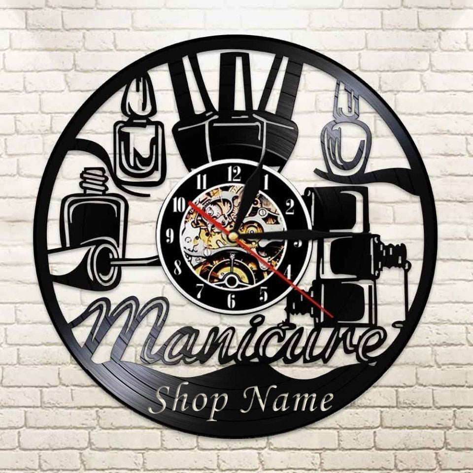 Gift for Beautician Beauty Salon Wall Clock