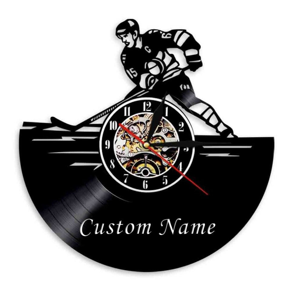 Gift for Ice hockey Team Player Wall Clock