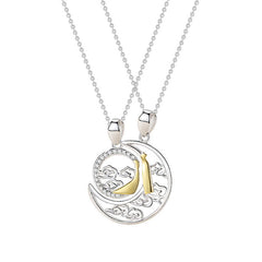 Sun and Moon Couple Relationship Necklaces Set
