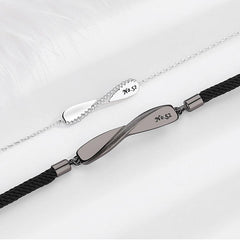 Personalized Infinity Charms Matching Bracelets for 2