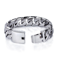 Cuban Chain Mens Bracelet with Names Engraved