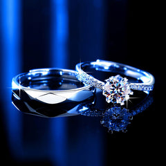 1 Carat Diamond Couples Engagement Rings for two