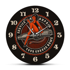 Customized Car Garage Wall Deco Clock