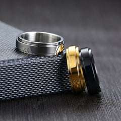 Personalized Rotating Couple Rings Set for Two