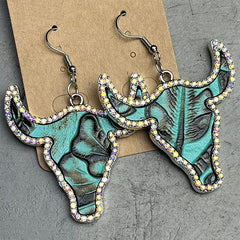 Vintage texas earrings