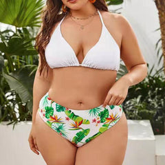 Tie Dye Three Piece complete beachwear for curvy women