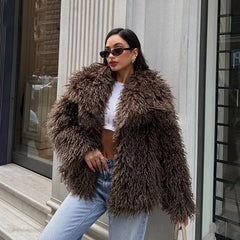 Pellliccia ecologica long fur must have fw 2025
