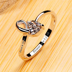 0.3 Carat Heart Diamond Ring for Her