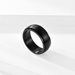 Engraved Mens Spinner Fidget Ring