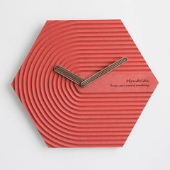 Hexagon Modern Analog Silent Wall Clock