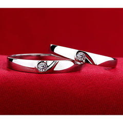 Customized 0.05 Carat Lab Diamond Matching Rings Set