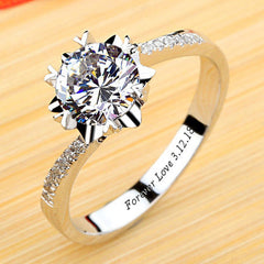 1 Carat Lab Diamond Radiant Cut Celebrity Style Ring