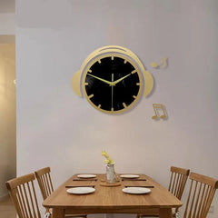 Headphone DJ Silent Wall Clock â€?12" Acrylic