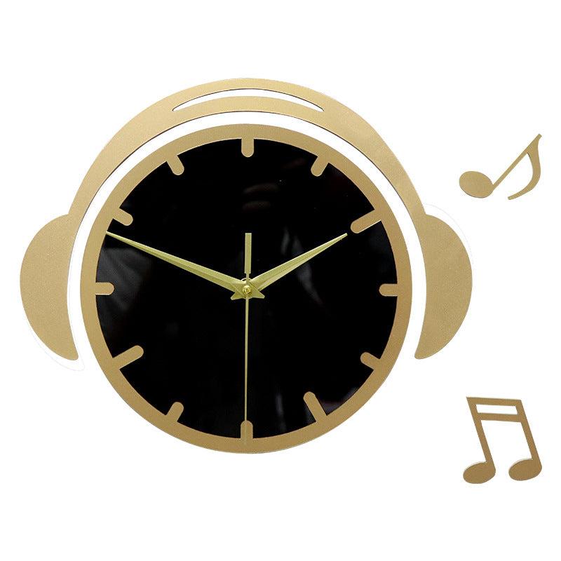 Headphone DJ Silent Wall Clock â€?12" Acrylic