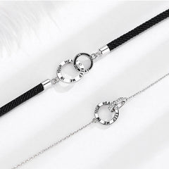 Matching Double Rings Friendship Bracelets Set