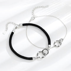 Matching Double Rings Friendship Bracelets Set