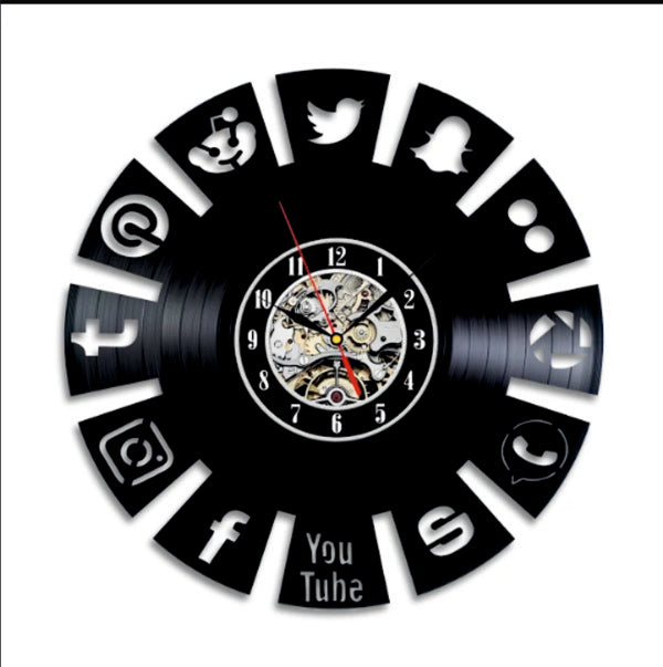 Gift for Computer Geek Vinyl Record Clock