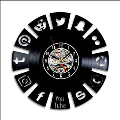 Gift for Computer Geek Vinyl Record Clock