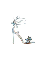 Eleina Butterfly Lace-Up Heels in Blue