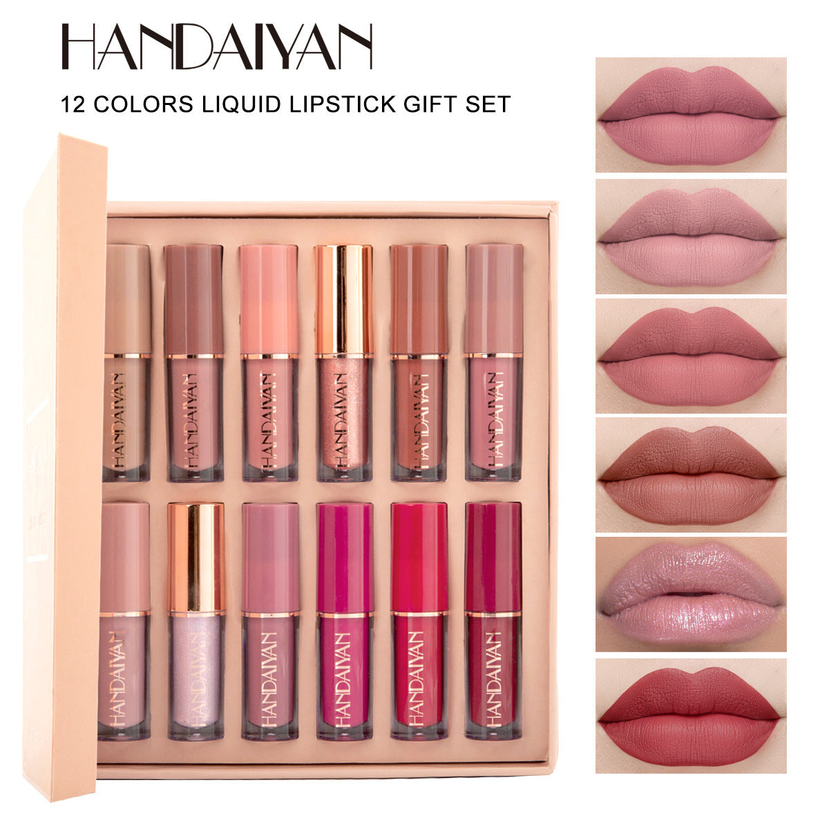 Lip Gloss Set Liquid 12 colorazioni
