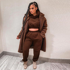 Completo tuta felpa e pantalone donna